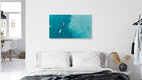 Mockup Photo art by Christian Seidenberg: boats on deep blue ocean with choppy water