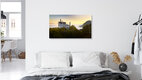 Mockup Fotokunst von Norbert Gräf: Schloss Neuschwanstein im Morgennebel