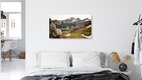 Mockup Fotokunst von Norbert Gräf: malerischer Weg durch die Alpenlandschaft