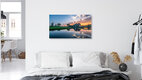 Mockup Photo art by Achim Thomae: sunrise over a peaceful Dutch village