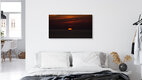 Mockup Photo art by Andreas Weiser: sunset over wind turbines, calming atmosphere.