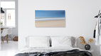 Mockup Fotokunst von Holger Nimtz: sanfter Blick auf den endlosen Horizont am Meer