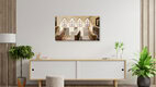 Mockup Illustration of a spooky library with a friendly atmosphere