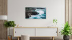 Mockup Fotokunst von Christian Seidenberg: ruhige Küstenaufnahme bei Sonnenuntergang