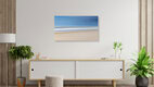 Mockup Fotokunst von Holger Nimtz: sanfter Blick auf den endlosen Horizont am Meer