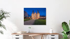Mockup Photo art by Achim Thomae: Holstentor in Lübeck at blue hour.
