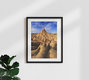 Mockup Desert Landscape Bardenas Reales Spain, Spain – wall art by Achim Thomae as Poster or Acrylic Glass Print