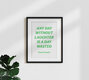 Mockup 'Any day without laughter is a wasted day - Charlie Chaplin' – Wall Art by Typo Art as Poster or Acrylic Glass Print