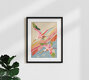 Mockup Wandbild 'Roseate Spoonbills Sky Ballet' – Kunst von Uma Gokhale als Poster oder Acrylglasbild
