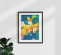 Mockup Wandbild 'As If | Typography Attitude Botanical Lemon Summer' – Kunst von Uma Gokhale als Poster oder Acrylglasbild