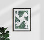 Mockup Wandbild 'Banana Leaves Watercolor' – Kunst von Uma Gokhale als Poster oder Acrylglasbild