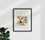 Mockup Wandbild 'Bauhaus Ausstellung 1923 Poster Design grün-beige-orange' – Kunst von Bauhaus Collection als Poster oder Acrylglasbild