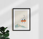 Mockup Wandbild 'Sessellift' – Kunst von Henry Rivers als Poster oder Acrylglasbild