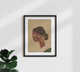 Mockup Wandbild 'Lady in Green' – Kunst von Arty Guava als Poster oder Acrylglasbild