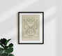 Mockup Wandbild 'Line Art New Beginnings' – Kunst von Arty Guava als Poster oder Acrylglasbild