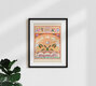 Mockup Wandbild 'Rabbit Jumps Over The Moon' – Kunst von Arty Guava als Poster oder Acrylglasbild