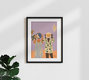 Mockup Wandbild 'Sun and Moon' – Kunst von Arty Guava als Poster oder Acrylglasbild