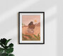 Mockup Wandbild 'Sunset Wave' – Kunst von Arty Guava als Poster oder Acrylglasbild