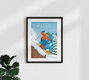 Mockup Wandbild 'The Alps Savoie France Travel Poster Art Print' – Kunst von François Beutier als Poster oder Acrylglasbild