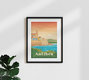 Mockup Wandbild 'Antibes French Riviera France Travel Posters art print' – Kunst von François Beutier als Poster oder Acrylglasbild