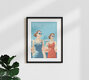 Mockup Wandbild 'French Riviera France Travel Poster Art Print' – Kunst von François Beutier als Poster oder Acrylglasbild