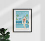 Mockup Wandbild 'French Riviera France Travel Poster Art Print' – Kunst von François Beutier als Poster oder Acrylglasbild