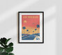 Mockup 'Los Angeles California Travel Poster Art Print' – Wall Art by François Beutier as Poster or Acrylic Glass Print