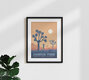 Mockup Wandbild 'Joshua Tree National Park Travel Poster' – Kunst von François Beutier als Poster oder Acrylglasbild