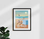 Mockup Wandbild 'La Baule Escoublac Beach France Travel Poster Art Print' – Kunst von François Beutier als Poster oder Acrylglasbild