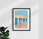 Mockup Wandbild 'Deauville Normandy Travel Poster Art Print' – Kunst von François Beutier als Poster oder Acrylglasbild