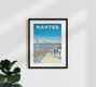Mockup Wandbild 'Nantes France Travel Poster Art Print' – Kunst von François Beutier als Poster oder Acrylglasbild