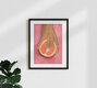 Mockup Illustration by Raissa Oltmanns: a hand holding a pink grapefruit