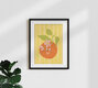 Mockup Wandbild 'Hallo Orange' – Kunst von Raissa Oltmanns als Poster oder Acrylglasbild