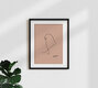 Mockup Picasso Sparrow Bird Line Drawing – Terracotta, Germany – wall art by Art Classics as Poster or Acrylic Glass Print