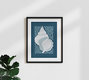 Mockup Wall art by Gal Pittel: abstract representation of the ocean in calming shades of blue and green
