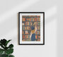 Mockup Illustration by Branka Kodžoman: a woman in a cozy library surrounded by books