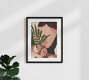 Mockup Wall art by Branka Kodžoman: stylish depiction of a woman with a leaf in the background