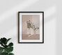 Mockup Illustration by Branka Kodžoman: Woman behind leaves, elegant and calm mood.