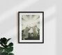 Mockup Wall art by Katherine Blower: playful ghost in a graveyard setting