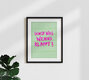 Mockup Illustration with hand lettering: a motivational quote in vibrant colors