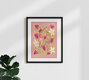 Mockup Colorful illustration by Raissa Oltmanns: dancing figures in spring among flowers.