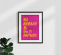 Mockup Illustration by Raissa Oltmanns: handlettering with a motivational quote in yellow and pink.