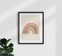 Mockup Abstract illustration featuring soft rainbow colors and a harmonious arrangement