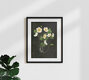 Mockup Wall art by Katherine Blower: cute ghost among white anemones.