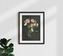 Mockup Playful illustration of a ghost emerging from a pink anemone flower.