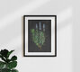 Mockup Wall art featuring lavender illustration: calming floral composition in soft colors