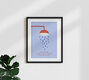 Mockup Funny illustration by Xenia Strohmeyer: an artist in the shower