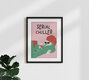 Mockup Illustration of a relaxed cat lounging in a chill atmosphere
