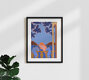 Mockup Wall art by Arty Guava: dreamy conversation at dusk with warm colors