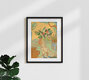 Mockup Wall art by Arty Guava: dreamy illustration in warm colors featuring feminine figures.
